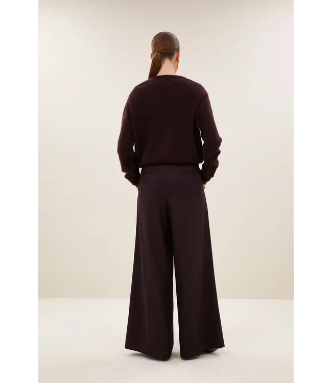 BY BAR CLEO CARDIGAN DEEP WINE