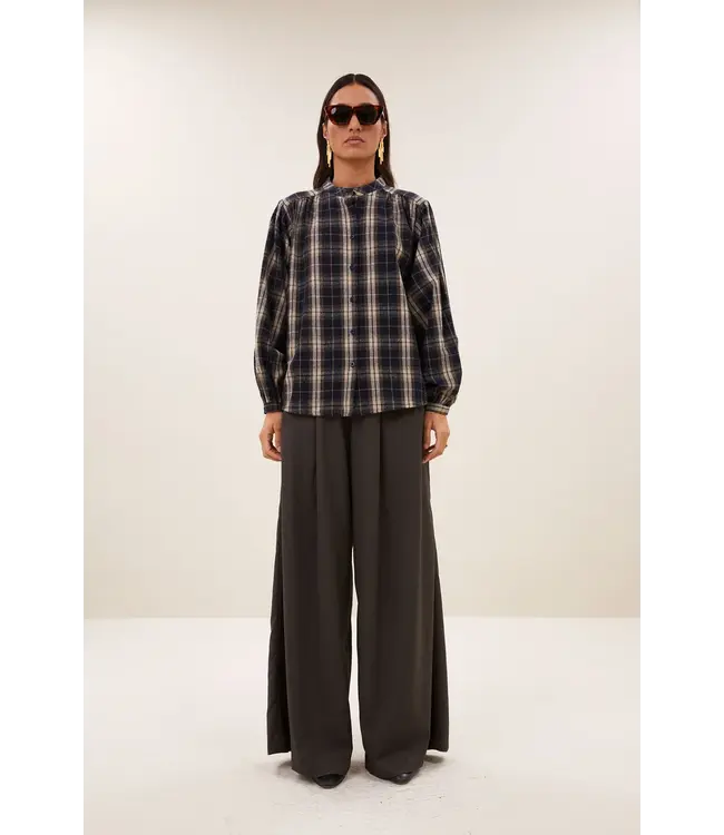 BY BAR JAGGER CHECK BLOUSE JAGGER CHECK