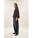 BY BAR JESS BLOUSE OLIVE CHECK