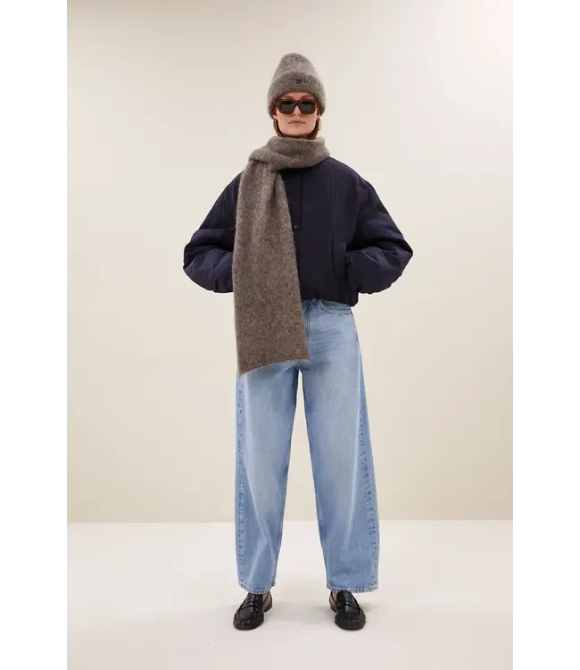 BY BAR LEAH NORTON SCARF DARK BISCUIT