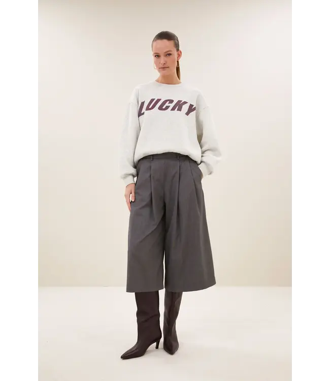 BY BAR LILI SPEED SWEATER LIGHT GREY MELEE