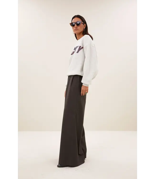 BY BAR LILI SPEED SWEATER LIGHT GREY MELEE