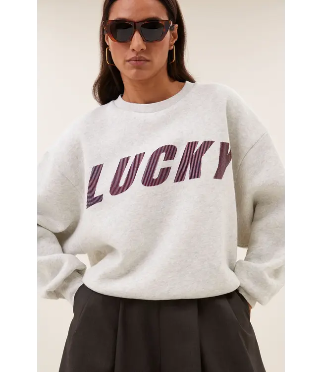 BY BAR LILI SPEED SWEATER LIGHT GREY MELEE