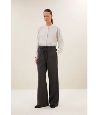 By Bar BY BAR PELLE HERRINGBONE PANTS BLACK HERRINGBONE