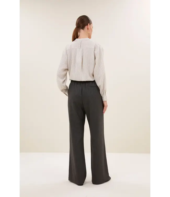 BY BAR PELLE HERRINGBONE PANTS BLACK HERRINGBONE
