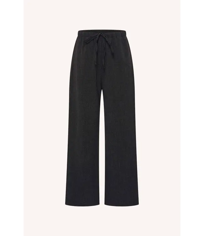 BY BAR PELLE HERRINGBONE PANTS BLACK HERRINGBONE
