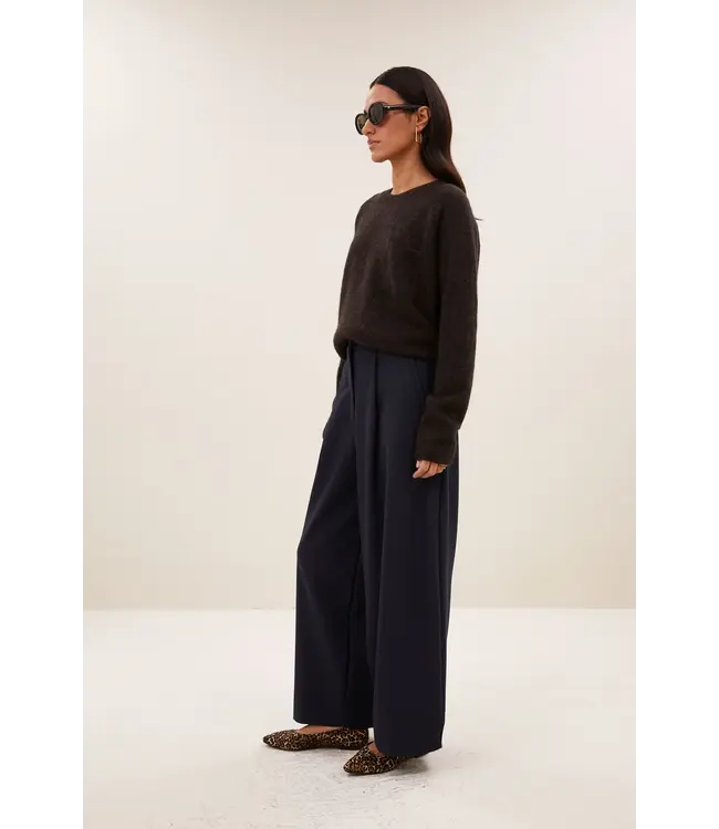 BY BAR POLLY PULLOVER DEEP BROWN