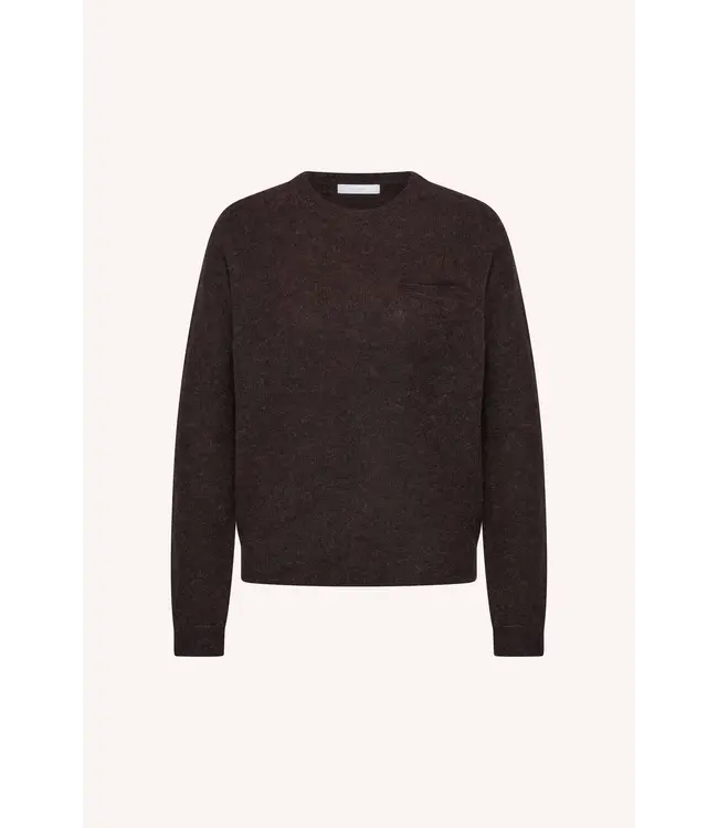 BY BAR POLLY PULLOVER DEEP BROWN