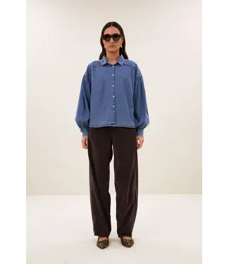 By Bar BY BAR SARAH SHORT DENIM BLOUSE MEDIUM DENIM