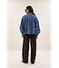 BY BAR SARAH SHORT DENIM BLOUSE MEDIUM DENIM