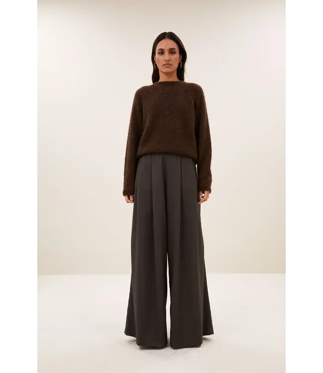 BY BAR SEF PANTS DARK BROWN