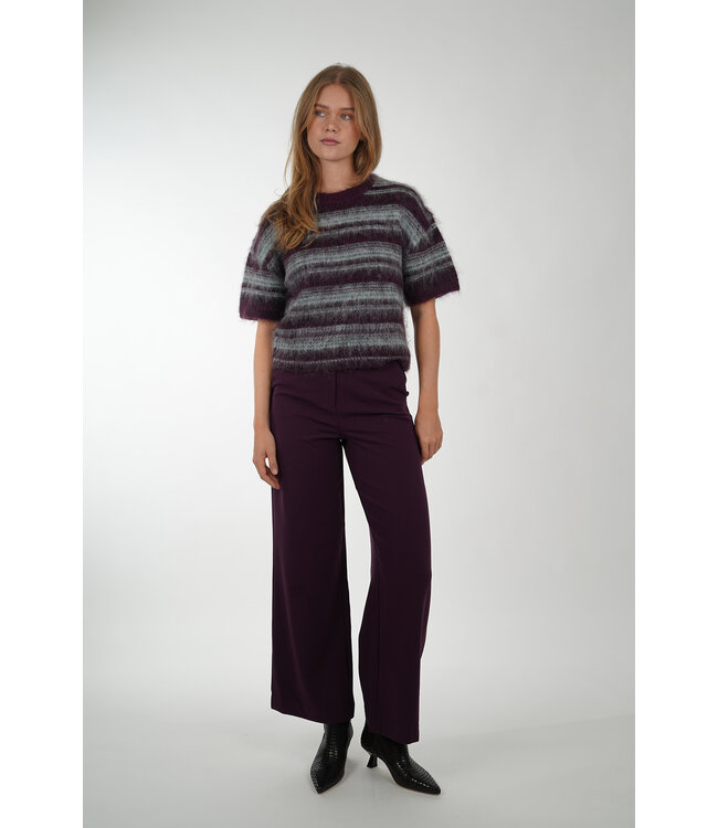 MSCHLYCIE 2/4PULLOVER PURPLE GREY