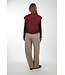 BY BAR GIO SLEEVELESS JACKET WINE