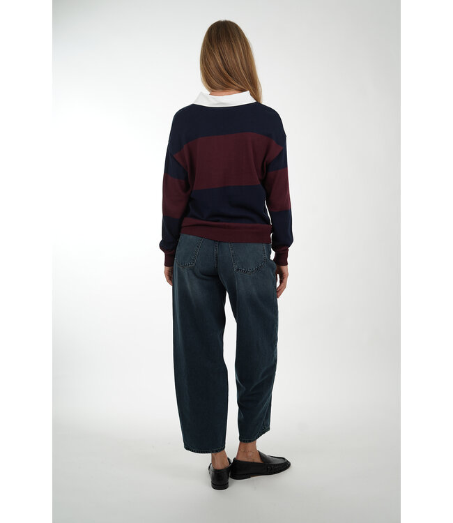 AIMEE THE LABEL SERBIA BURGUNDY/MARINE