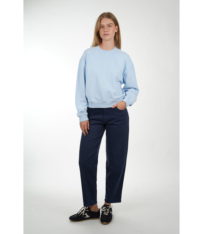 SAMSOE & SAMSOE SAVAN SWEAT 15697 CASHMERE BLUE PIGMEMT