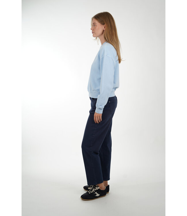 SAMSOE & SAMSOE SAVAN SWEAT 15697 CASHMERE BLUE PIGMEMT