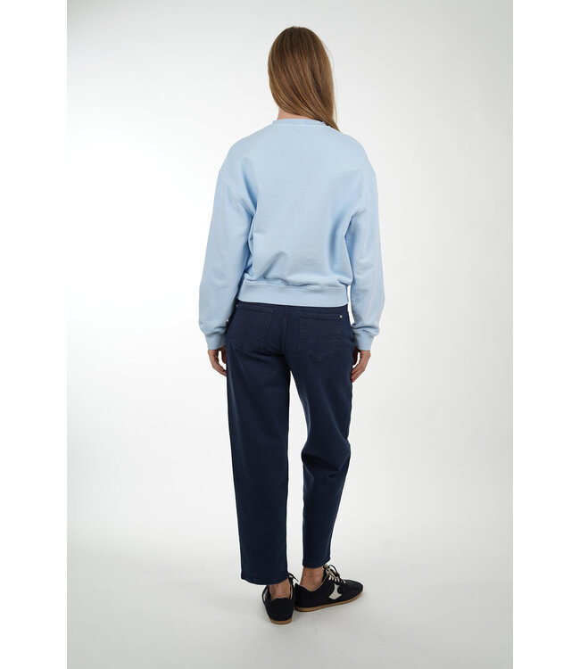 SAMSOE & SAMSOE SAVAN SWEAT 15697 CASHMERE BLUE PIGMEMT