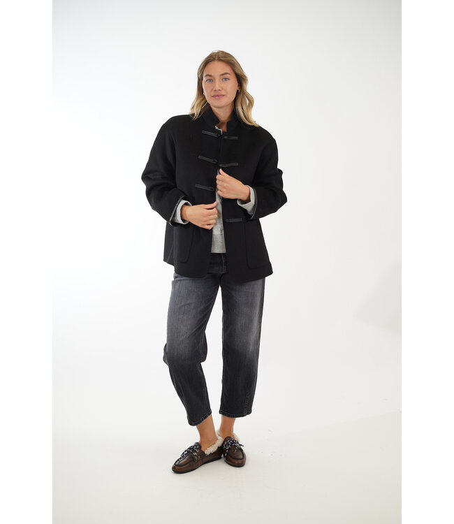 ALTER EGO NIA WOOL COAT BLACK