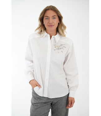IVI IVI EMBELLISHED BLOUSE WHITE