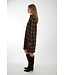 AIMEE LUXEMBOURG DRESS BROWN/CAMEL