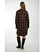 AIMEE LUXEMBOURG DRESS BROWN/CAMEL