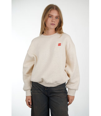 By Bar BY BAR LILI COAST MELANGE SWEATER OYSTER MELEE