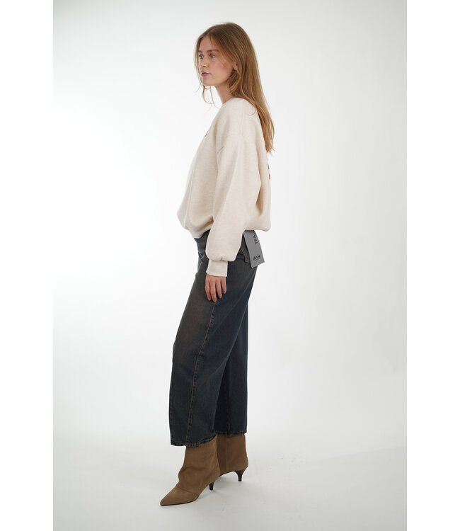 BY BAR LILI COAST MELANGE SWEATER OYSTER MELEE