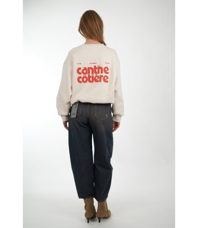 BY BAR LILI COAST MELANGE SWEATER OYSTER MELEE