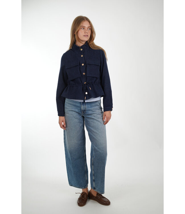 AAIKO LENAS WOOL PES DARK NAVY