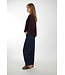 BY BAR JESS BLOUSE WINE CHECK