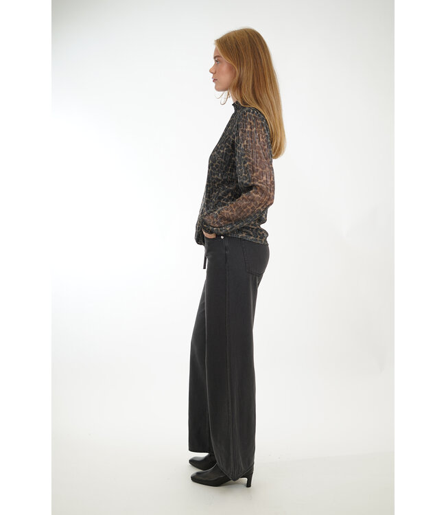 SECOND FEMALE IRVANA DENIM JEANS PEWTER