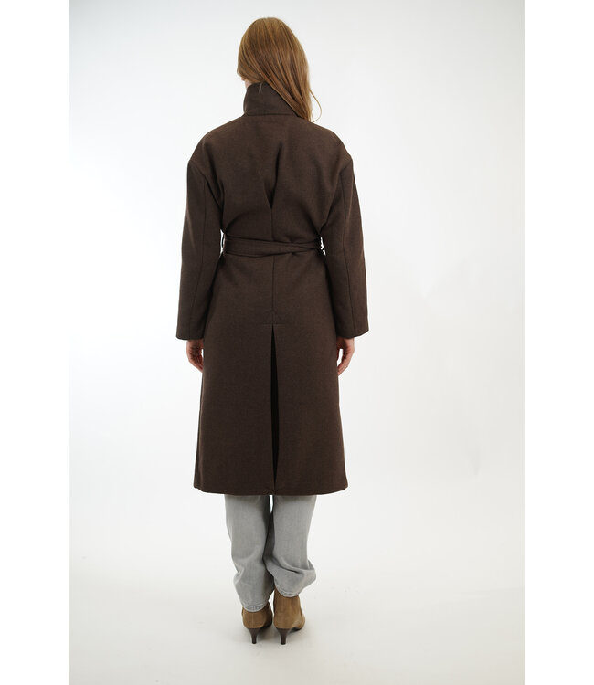 MSCHKEOLA SECILIA COAT HOT FUDGE