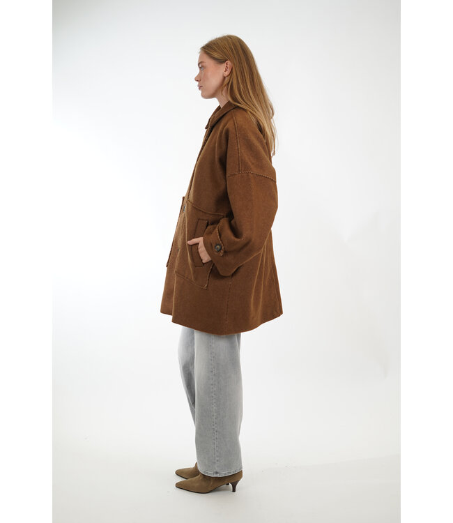 MY ESSENTIAL WARDROBE BARATTI LYON JACKET TOFFEE