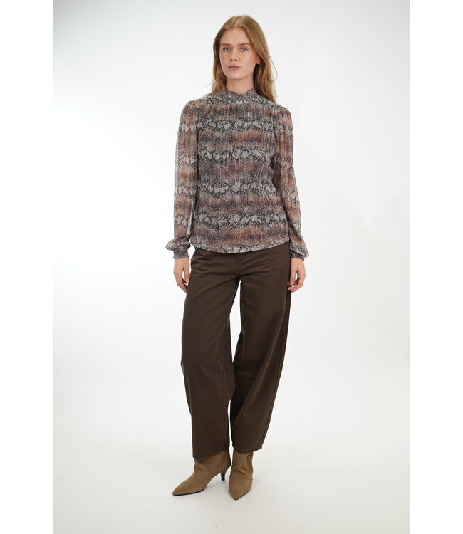 AAIKO TORY SNAKE DARK MOCHA