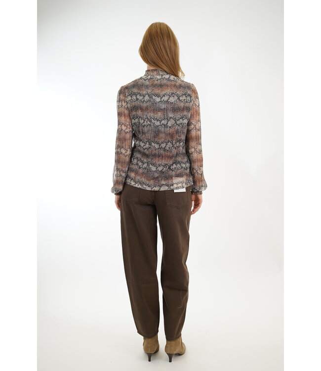 AAIKO TORY SNAKE DARK MOCHA
