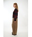 WITHBLACK LIZA STRIPE PULLOVER WINE