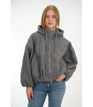 WITH BLACK WITHBLACK FLORA HOODED JACKET