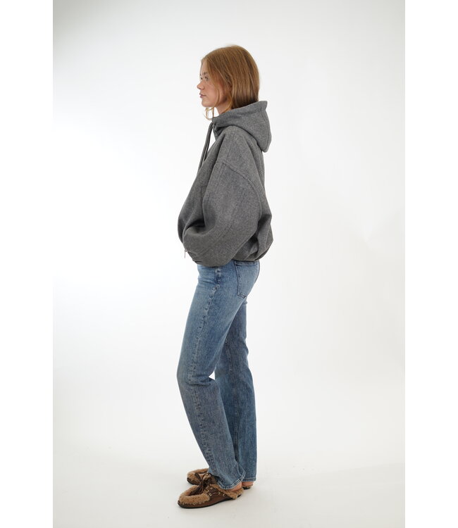 WITHBLACK FLORA HOODED JACKET GREY