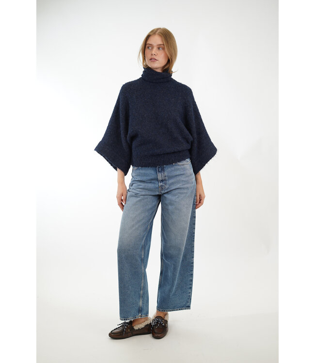 AIMEE NAMIBIA KNITTED SWEATER MARINE BLACK