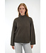 SECOND FEMALE ALPHA KNIT T-NECK BLACK OLIVE