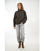 SECOND FEMALE ALPHA KNIT T-NECK BLACK OLIVE