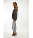 SECOND FEMALE ALPHA KNIT T-NECK BLACK OLIVE
