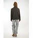SECOND FEMALE ALPHA KNIT T-NECK BLACK OLIVE
