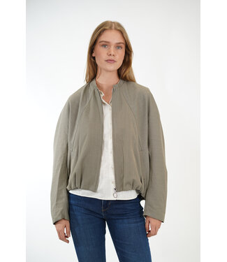 WITH BLACK WITHBLACK LANNA STRIPE BATSLEVE JACKET LIGHT FALCON