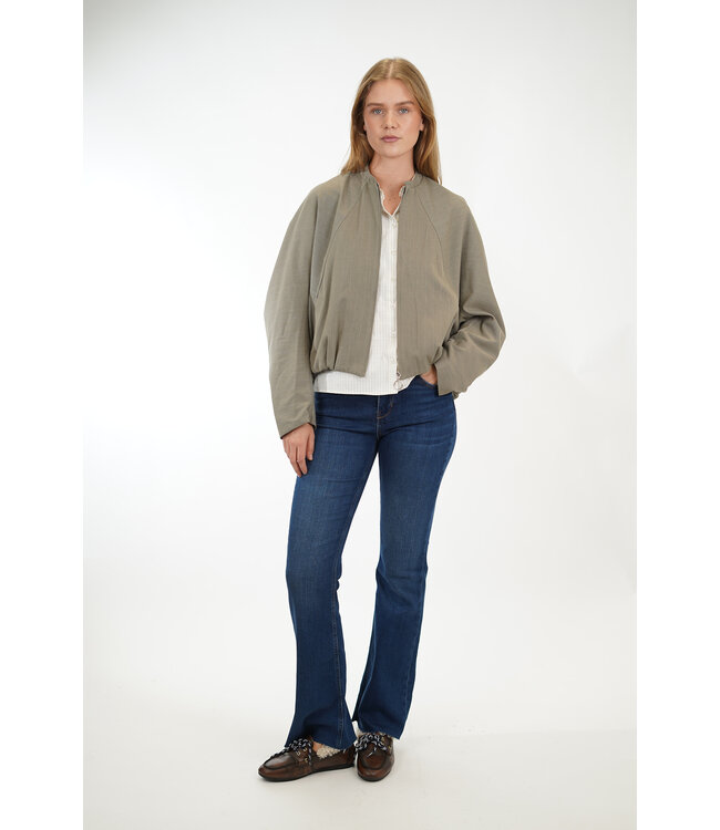 WITHBLACK LANNA STRIPE BATSLEVE JACKET LIGHT FALCON