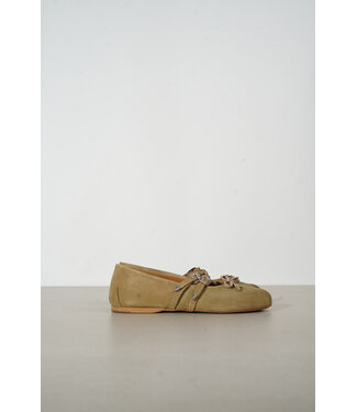 Posa POSA VITA BALLERINA DOUBLE STRAP CAMEL