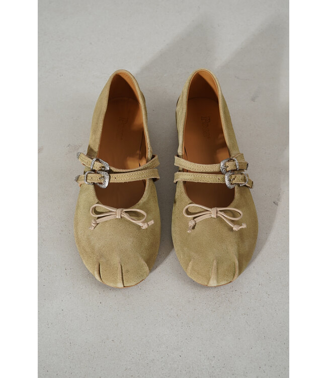 POSA VITA BALLERINA DOUBLE STRAP CAMEL