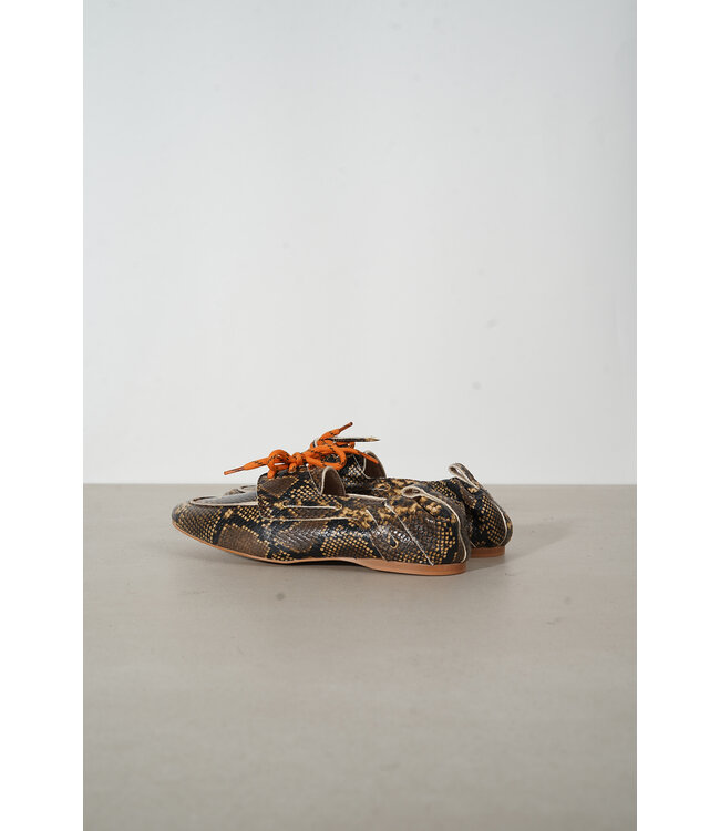 MARCH23 ANTWERP LOAFER BRONZE PYTHON