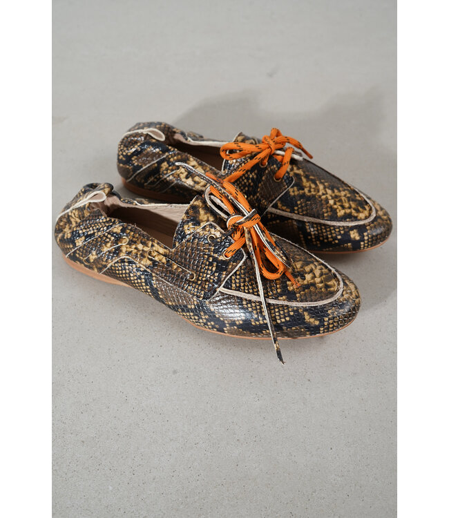 MARCH23 ANTWERP LOAFER BRONZE PYTHON