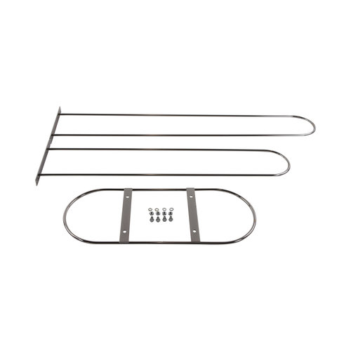 Verzamelrek kledinghangers - Verchroomd - ø 7 mm